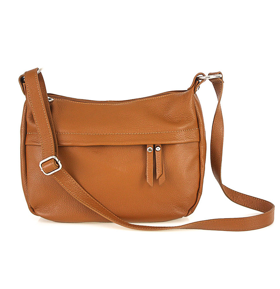 Bőr válltáska 392 konyak Készült Olaszországban