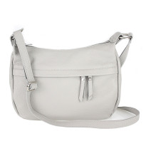 Bőr válltáska 392 szürke Olaszországban gyártva