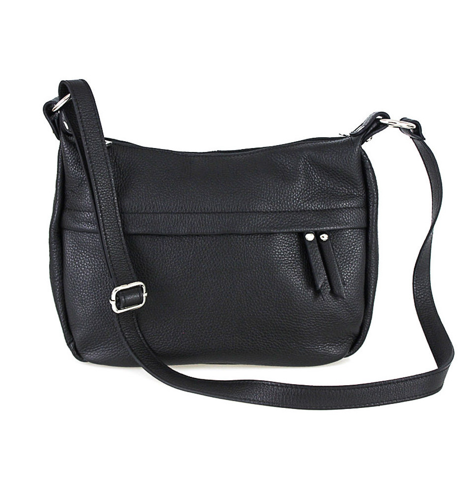 Bőr válltáska 392 fekete Készült Olaszországban