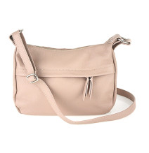 Bőr válltáska 392 rózsaszín Olaszországban gyártva