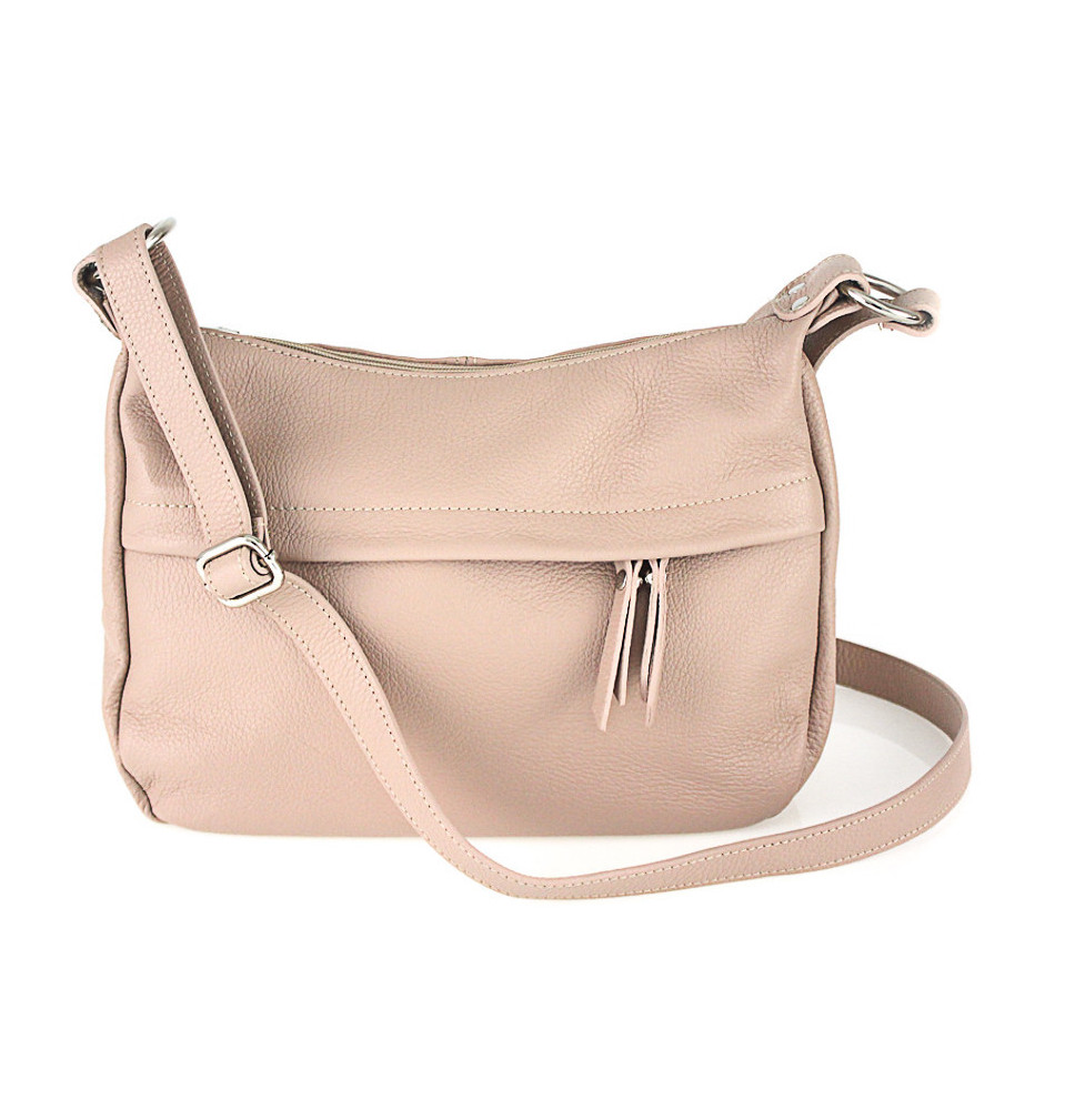 Bőr válltáska 392 rózsaszín Olaszországban gyártva