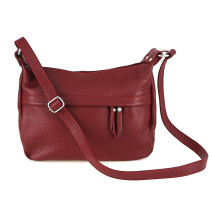 Bőr válltáska 392 piros Gyártva Olaszországban