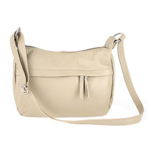 Bőr válltáska 392 szürke-barna Olaszországban