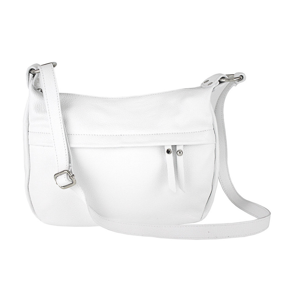 Bőr válltáska 392 fehér Készült Olaszországban