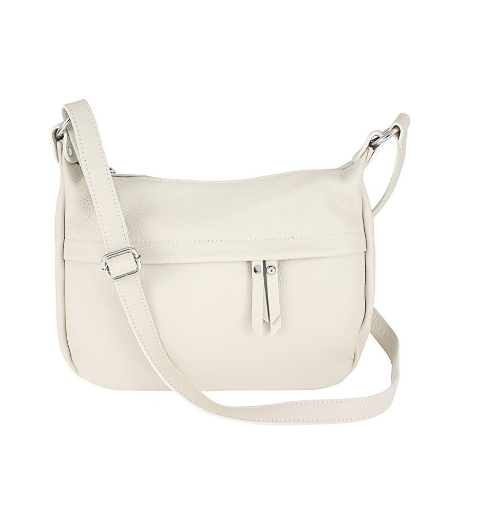 Bőr válltáska 392 bézs Gyártva Olaszországban