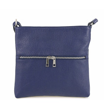 Bőr válltáska 147 navy. Olaszországban gyártva