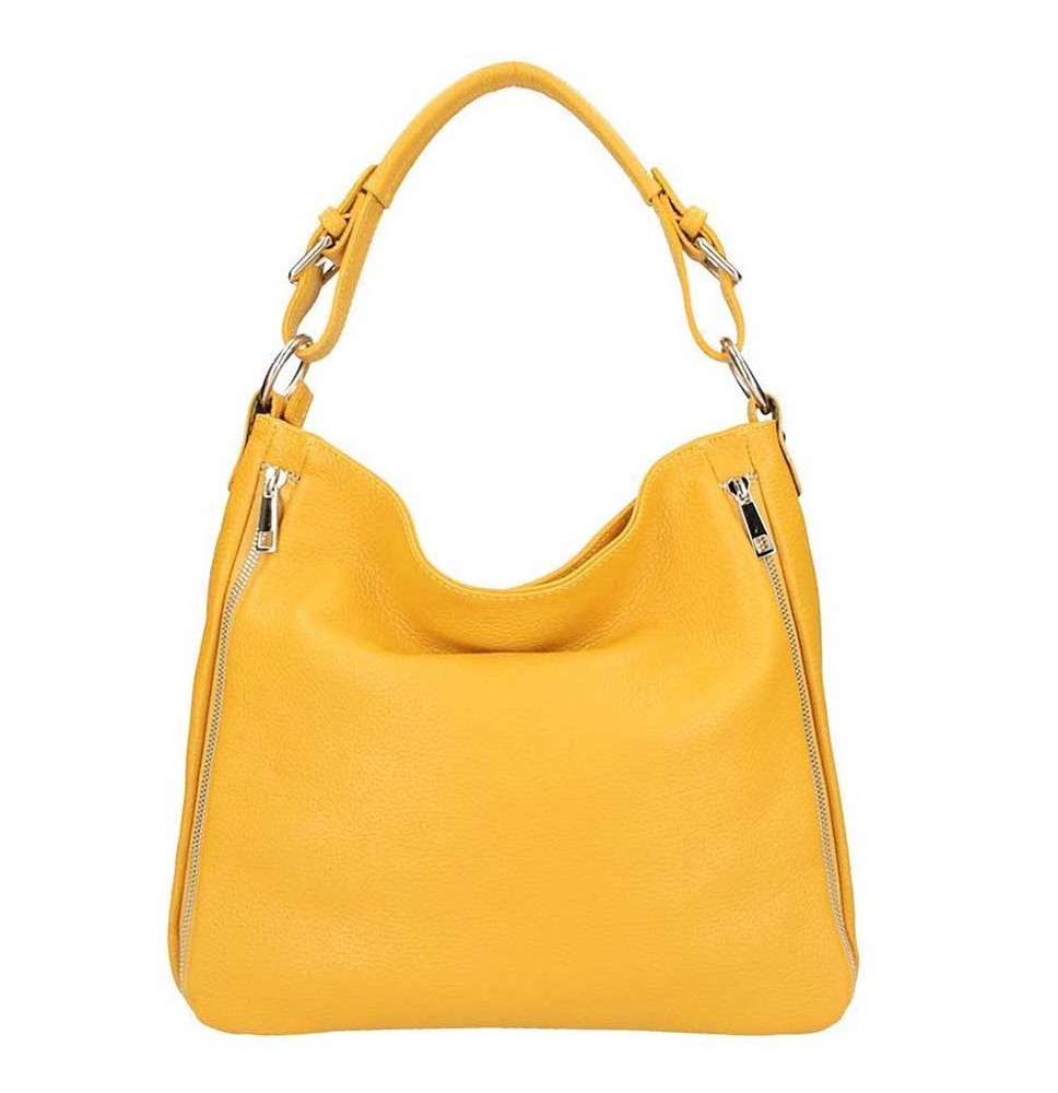 Okker bőr válltáska 390