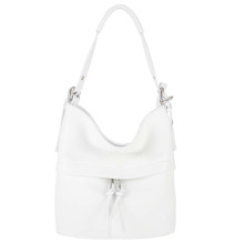 Fehér bőr válltáska 631