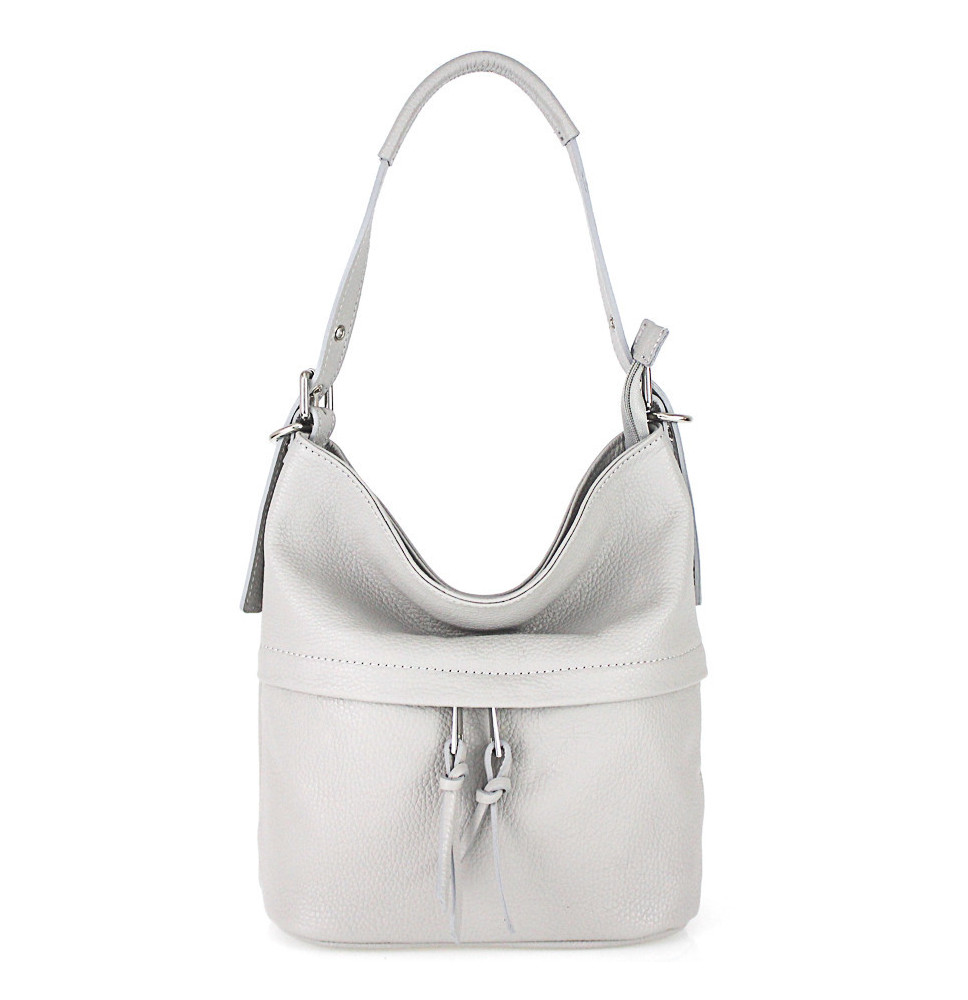 Szürke bőr válltáska 631