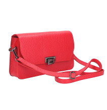 Bőr hátizsák MI202 fekete Made in Italy