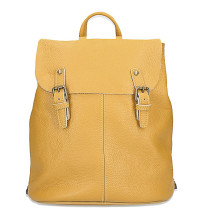 Bőr hátizsák MI202 okker Made in Italy