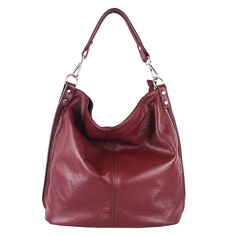 Bőr válltáska 981 bordó Olaszországban gyártott