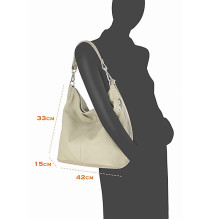 Bőr válltáska 981 konyak Készült Olaszországban