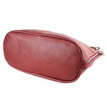 Bőr válltáska 981 szürke Olaszországban