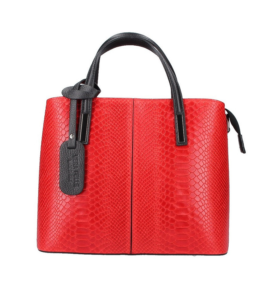 Piros bőr kézitáska 960