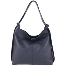 Bőr válltáska 579 sötétkék Készült Olaszországban