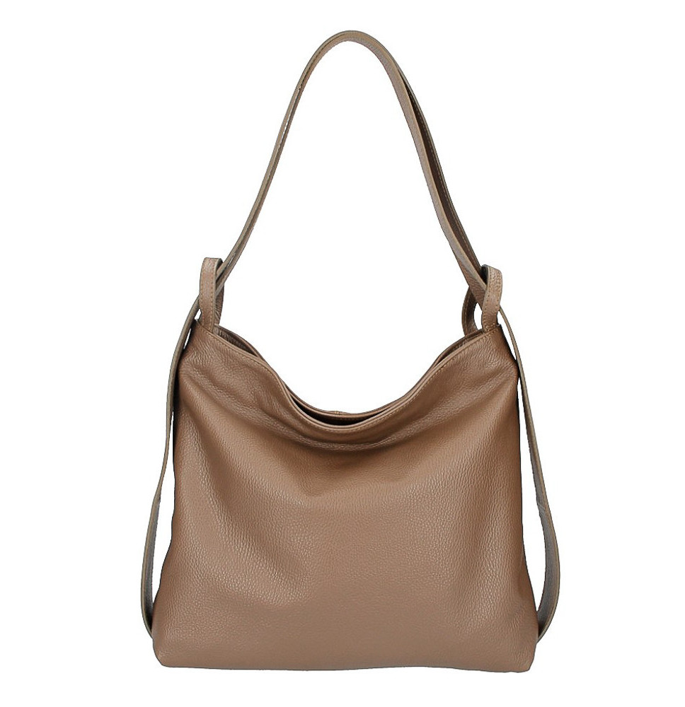 Bőr válltáska 579 sötét szürke-barna Olaszországban