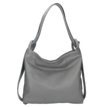 Bőr válltáska 579 sötét szürke Olaszországban gyártva