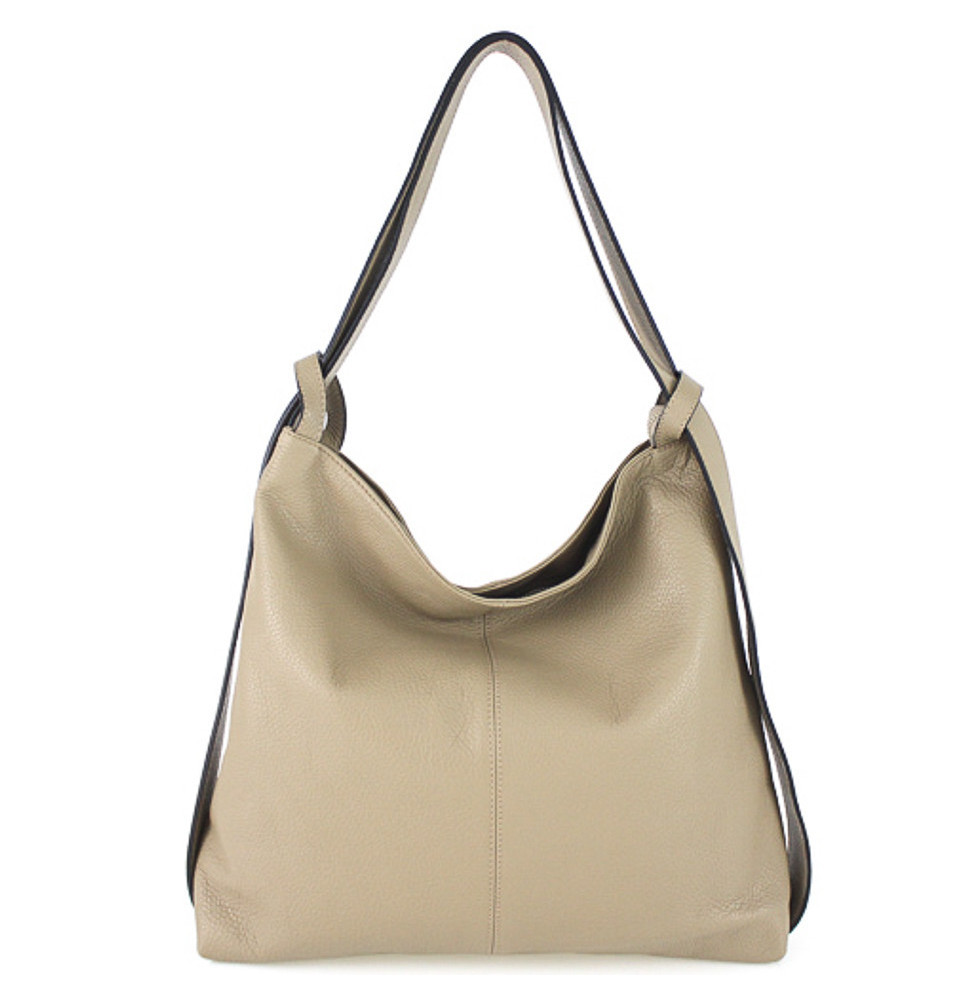 Bőr válltáska 579 szürke-barna Olaszországban