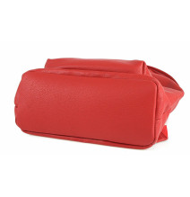 Bőr hátizsák MI410 kék Készült Olaszországban