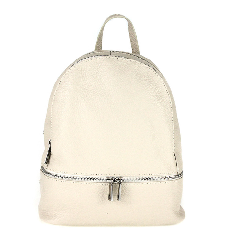 Bőr hátizsák, MI1084, bézs, Olaszországban