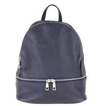 Bőr hátizsák MI1084 kék Készült Olaszországban