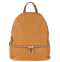 Bőr hátizsák MI1084 konyak Készült Olaszországban