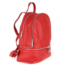 Bőr hátizsák MI1084 sötétszürke Made in Italy