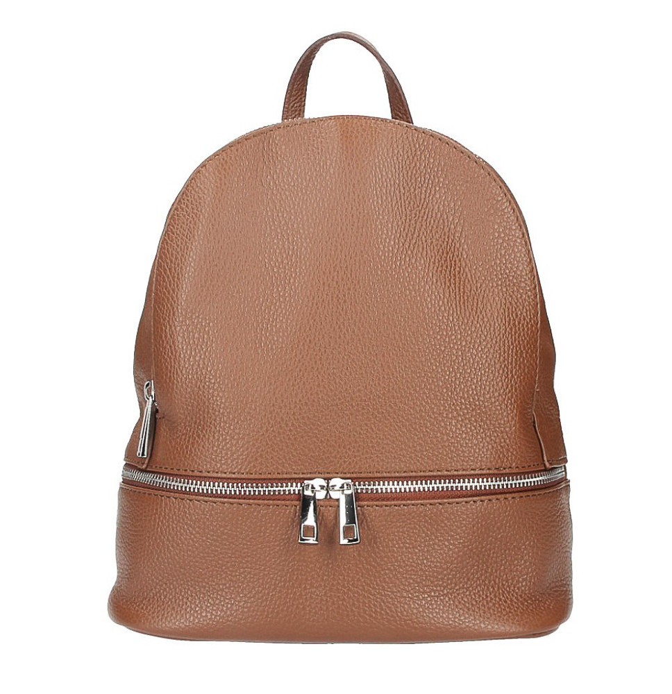 Bőr hátizsák MI1084 barna Készült Olaszországban