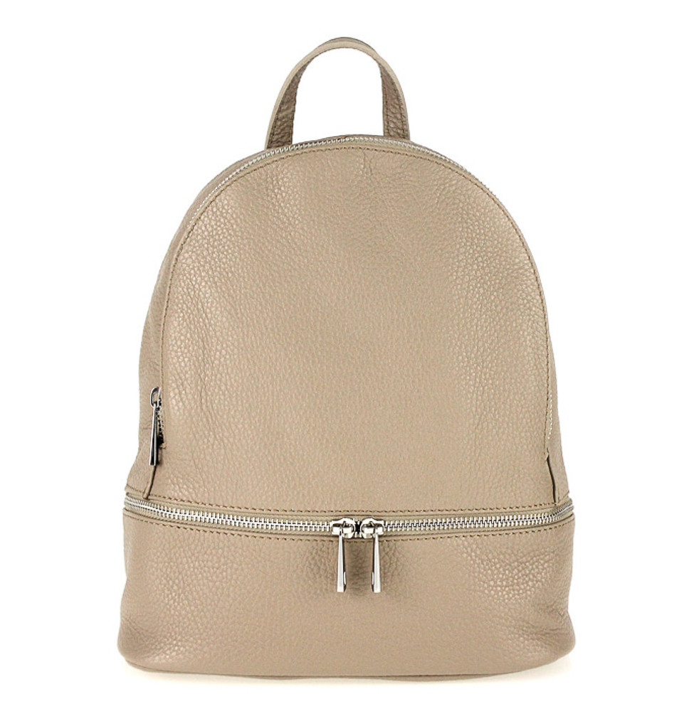 Bőr hátizsák MI1084 szürke-barna Olaszországban