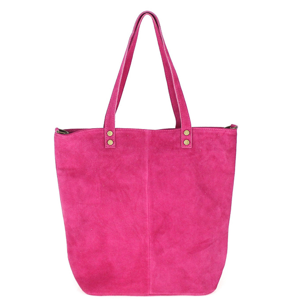 Suede bőr kézitáska 768 fukszia OLASZORSZÁGBAN