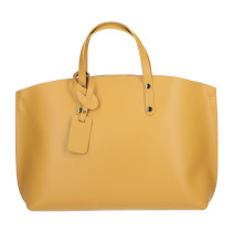Bőr kézitáska 1417 okker, OLASZORSZÁGBAN Készült