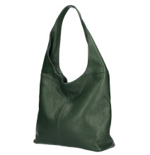 Bőr válltáska 590 sötétzöld