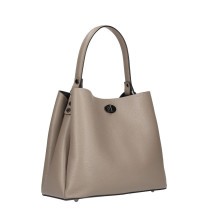 Bőr kézitáska 232 sötétszürke-barna OLASZORSZÁGBAN