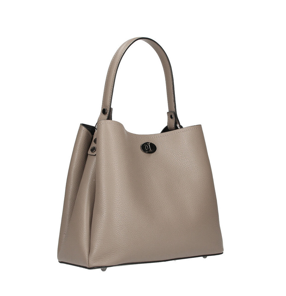 Bőr kézitáska 232 sötétszürke-barna OLASZORSZÁGBAN