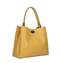 Bőr kézitáska 232 okker, KÉSZÜLT OLASZORSZÁGBAN