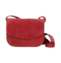 Bőr válltáska MI896 sötétkék Készült Olaszországban