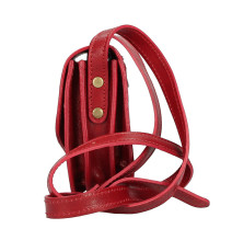 Bőr válltáska MI896 barna Készült Olaszországban