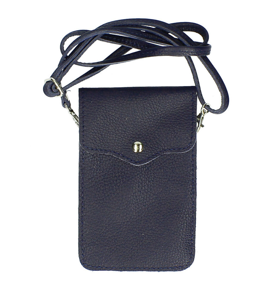 Bőrtok MI895 sötétkék. Olaszországban készült