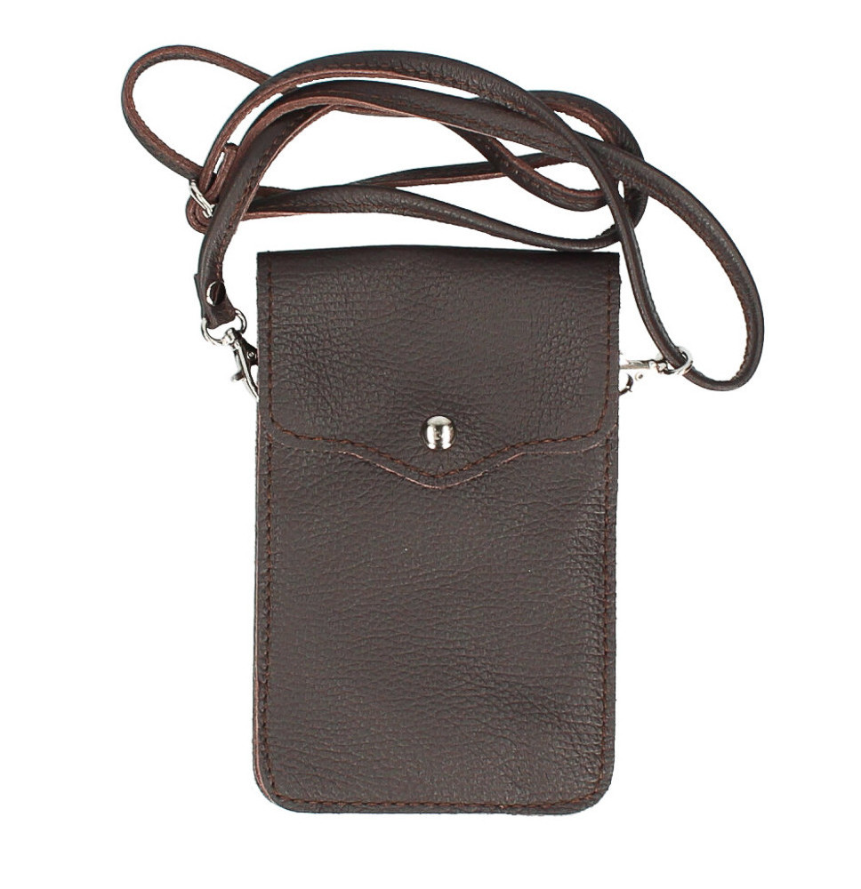 Bőr tok MI895 sötétbarna, Olaszországban gyártva