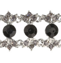 Női karkötő 452D fekete kövekkel