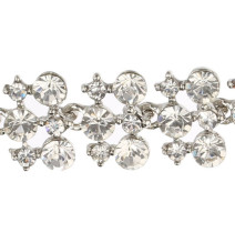 Női karkötő 452E fehér strasszokkal