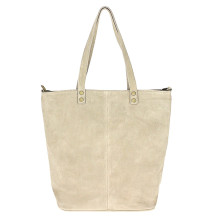 Szürkebarna bőr táska velúr bevonattal 768 KÉSZÜLT OLASZORSZÁGBAN