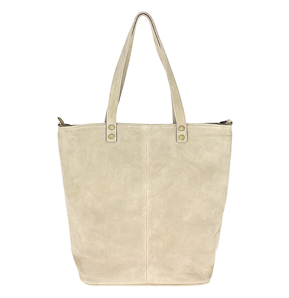 Szürkebarna bőr táska velúr bevonattal 768 KÉSZÜLT OLASZORSZÁGBAN