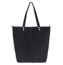 Fekete bőr velúr válltáska 768 KÉSZÜLT OLASZORSZÁGBAN