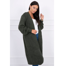 Női kardigán hosszú kardigán MI2019-2 khaki