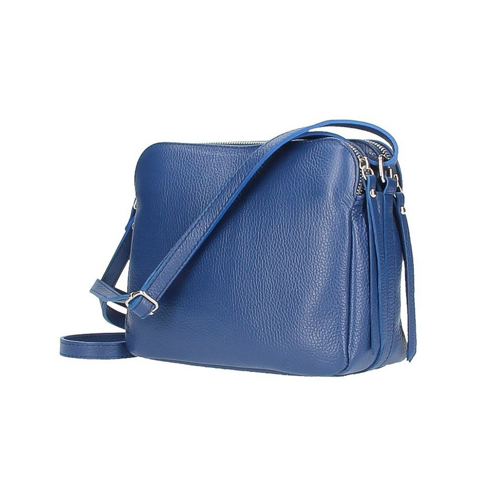Bőr válltáska 517 kék