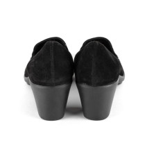 Dámske lodičky z brúsenej kože 1006 čierne Soft Breeze