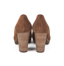 Dámske lodičky z brúsenej kože 776 hnedé Elisa Morelli