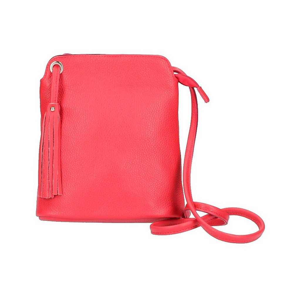 Bőr válltáska 5320 piros